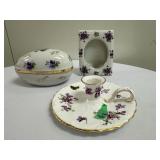(3pc) Hammersley & Other Ceramics | Hammersley ceramic candlestick holder (1 x 5.5 in.) LOFT Japan c