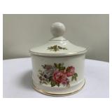 James Kent Lidded Jar | James Kent Ceramics, Old Foley Staffordshire lidded jar in "Harmony Rose" pa