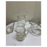 (4pc) Misc. Pitchers | Miscellaneous pitchers and ice bucket. - dia. 6 in (ice bucket)