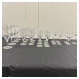 (27pc) Etched Stemware | Etched stemware
