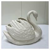 Goebel Swan-Shaped Planter | Vintage (1969) large Goebel swan-shaped planter (Made in Germany) - h. 