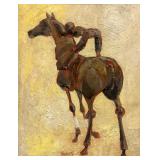 Painting - Horse & Rider | Vintage (1960