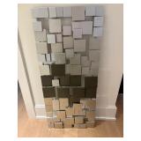 Metal Wall Art | Geometric metal wall art. - h. 47 x w. 20 in