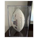 Signed Superbowl Football | Signed Football from Superbowl 2008. Signed by: Giants Rich Seubert #69 