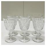 (6pc) Baccarat Glasses - Set 2 of 2 | Baccarat glasses. - h. 5 x dia. 2.5 in