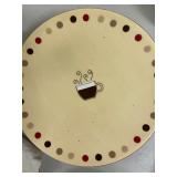 (4pc) "Hot Chocolate" Motif Plates | TAG cookie plates with "Hot Chocolate" motif. - dia. 7 in