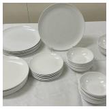 (45pc) Centura Dishes | 9 dinner plates: dia. 10 in. 9 salad: dia. 8.5 in. 7 butter plates: dia. 6.5