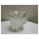 Lalique Crystal Bird Vase | Vintage Lalique Crystal Dampierre bird vase (Made in France) Signed by a