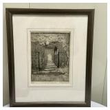 (1pc) Artwork - "A Bit of Virginia" | Stencil art in frame "A Bit of Virginia". Numbered: 124/300. S