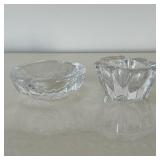 (2pc) Waterford & Orrefors | Including a Waterford ashtray and an Orrefors votive candle holder or s