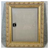 Gold Picture Frame | Gold painted picture frame; insert 13 3/4 x 10 5/8 in. - h. 18.25 x w. 15 in (o