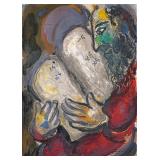 Marc Chagall (1887-1985), Lithograph | He Wrote in The Tables of The World. Lithograph on paper. 18 