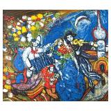 Raya Sorkine (French 1936-2022), Print | Les Musicienes eat la Marlee. Lithograph on paper. 22 x26 i