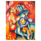ALEXANDRA NECHITA (b. 1985) LITHOGRAPH | City Runner. Lithograph on paper. 27 x 20 in. sight Signed 