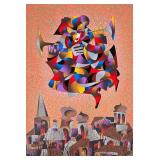 ANATOLE KRASNYANSKY (Ukrainian 1930-2023), SERIGRAPH | Celebration II. Serigraph print. 39.5 x 27.5 