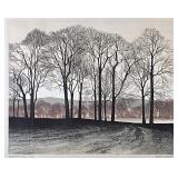 KATHLEEN CADDICK (English b. 1937), LITHOGRAPH | Edge of the Lake. Lithograph 14.5 x 18 in. Sight. S