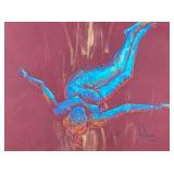 ANDREW DEVRIES (b. 1957) ARTWORK | Falling Pastel on paper. 18 x 24 in. Sight. Signed & dated “2010”