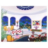 FRANCOIS "FRANCH" LEDAN (b. 1949) GICLEE | Tropical Nights. Embellished Giclee on canvas. 30 x 39.5 