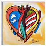 Alfred Gockel (German, b. 1952) GICLEE | Love American Style. Giclee on canvas. 16 x 16 in. Canvas S
