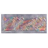 JOEL ZARETSKY (20th Century) ARTWORK | Shalom Mixed Media. 8 x 18 in. sight. Signed lower right, tit