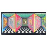 Dominic Pangborn (b. 1952) 3D Wall Art | Tropicana - Art in Motion. Oil on 3D structure. 9 x 21 x 3 