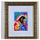 ZAMY STEYNOVITZ (Polish/Israeli 1951-2000) GICLEE | Holdiay Dreams. Giclee 11.75 x 8.5 in. Sight. Si