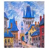 ANATOLE KRASNYANSKY (Ukrainian 1930-2023) SERIOLITHOGRAPH | Street of Old Prague. Seriolithograph. 3