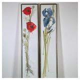 (2pc) JOANNE O. BARSUMIAN (1928-2009) PRINTS | Pair of floral prints by JoAnne O. Barsumian. - h. 36