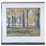 PHIL GREENWOOD (Welsh b.1943) LITHOGRAPH | Leaf Fall. Color lithograph. 17 x 20 in. Sight. Signed, d