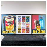 (3pc) JEWISH FOOD POP ART | Including: ”Jewish Penicillin” Manischewitz Matzo Ball Soup Artist Proof