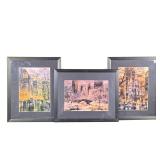 (3pc) ROUSTAM NOIR PRINTS | Set of 3 Roustam Noir prints including: Empire State Building, Central P