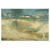 Paul Warren Zimmerman (American, 1921-2007) Oil Painting | Landscape painting titled "Old Wethersfie
