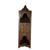 Islamic/Moorish Corner Cabinet - 1 of 2 | Antique (1900s) Islamic/Moorish style corner cabinet with 