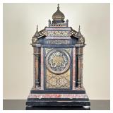 Japy Freres Marble Mantle Clock | Antique (185-1930) French (Napoleon III) Japy Freres ("Japy Brothe