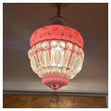 Bohemian/Czech Moser Chandelier - 2 of 2 | Vintage (1920s/1930s) Bohemian/Czech (Moser) white enamel