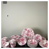 (38pc) English (Johnson Brothers) China Set | Vintage (1950s) English (Johnson Brothers, after Thoma