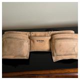 Husky Tool Belt | Husky leather tool belt with pockets for mechanics.