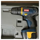 Ryobi Cordless Drill | Ryobi cordless drill in original case.