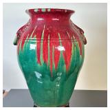 Large Ceramic Floor Vase | Three Hands Corp. (Los Angeles, California) "Art Nouveau" style large gre