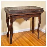 Islamic/Moorish Folding Game Table | Vintage (1950s) Islamic/Moorish style folding game table with p