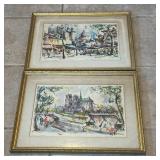 (2pc) Marius Girard (French, 1927-2014) Lithograph | After Marius Girard