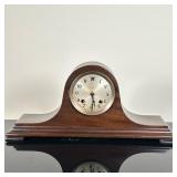 Ansonia Clock Co. Mantel Clock | Antique (1910s) Ansonia Clock Co. tambour style wooden mantle clock