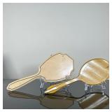(2pc) Handheld Dresser/Vanity Mirrors | Vintage handheld mirrors for dresser/vanity. - l. 15 in