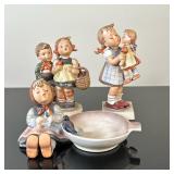(3pc) Goebel Hummels - "Kiss Me" & Others | Vintage (1955) West Germany (Goebel) Hummel "Kiss Me." M