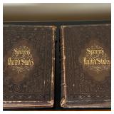 Leather Books - "History of the United States" | Leather-bound history books titled, "History of the