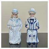 (2pc) German "Nodding" Figurines | ntique (1920-1949) German ceramic figurines with "nodding" head f