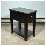 Contemporary Side Table with Drawer | Contemporary side table with single drawer, including a retrac
