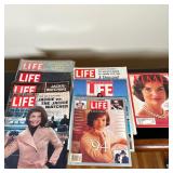 (8pc) LIFE Magazines - Jackie Kennedy & JFK Jr. | Vintage (1980s-1990s) LIFE magazines (published by
