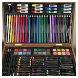 1-2-3 Art Set with Carrying Case | "123 Art Set" with wooden latched and handled carrying case inclu