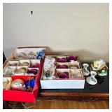 Collection of Christmas Ornaments & Decor | Collection of Christmas ornaments and decor including Le